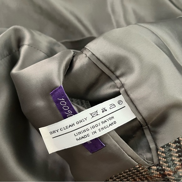 Ralph Lauren Made in England Purple Label 100% Cashmere Sport Coat, Sz 4… - Picture 11 of 13